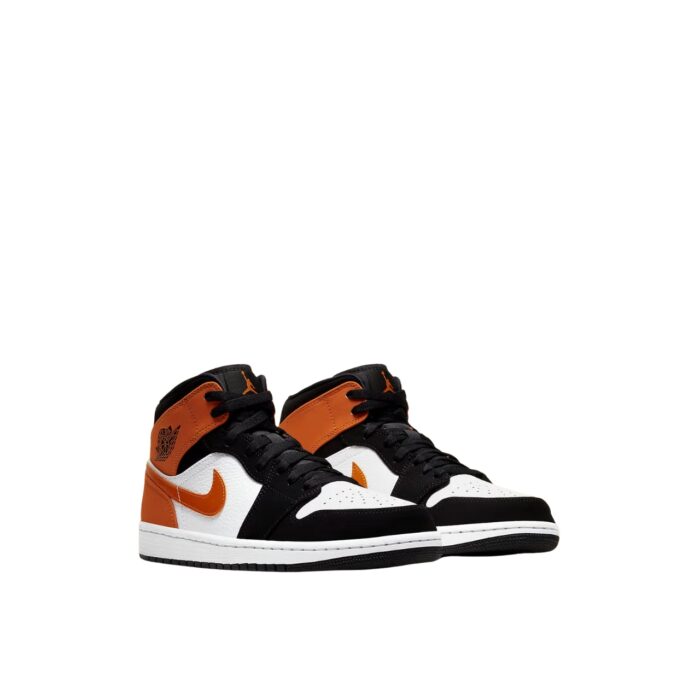 NIKE AIR JORDAN 1 MID SHATTERED BACKBOARD BLACK STARFISH WHITE 554724 058