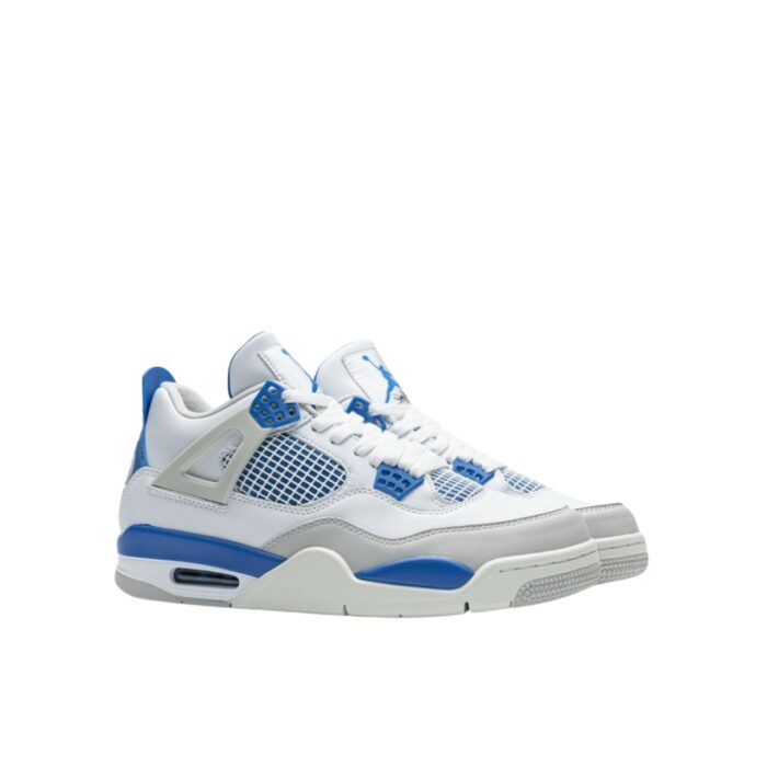 NIKE AIR JORDAN 4 RETRO MILITARY BLUE WHITE BLUE 308497 105