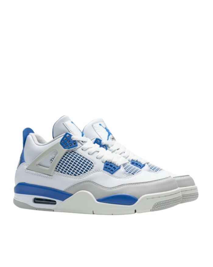 NIKE AIR JORDAN 4 RETRO MILITARY BLUE WHITE BLUE 308497 105