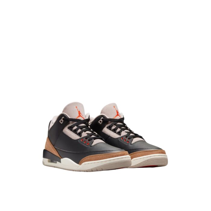 NIKE AIR JORDAN 3 DESERT ELEPHANT BLACK RUSH ORANGE FOSSIL STONE SAIL CT8532 008