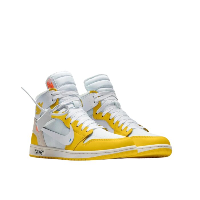 NIKE AIR JORDAN 1 RETRO HIGH X OFF WHITE CANARY YELLOW AQ0818 149