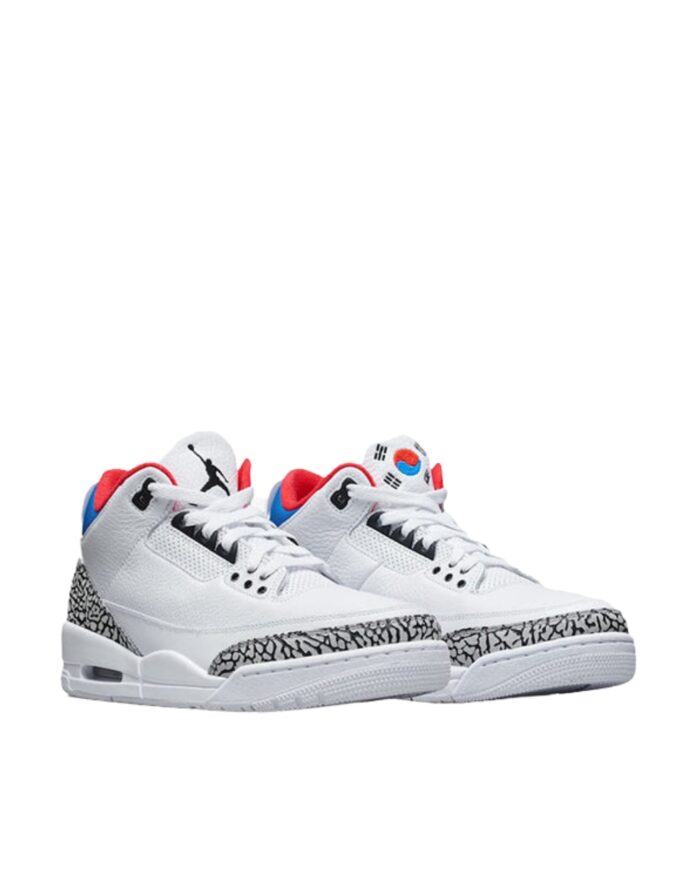 NIKE AIR JORDAN 3 RETRO SEOUL WHITE RED BLUE AV8370 100