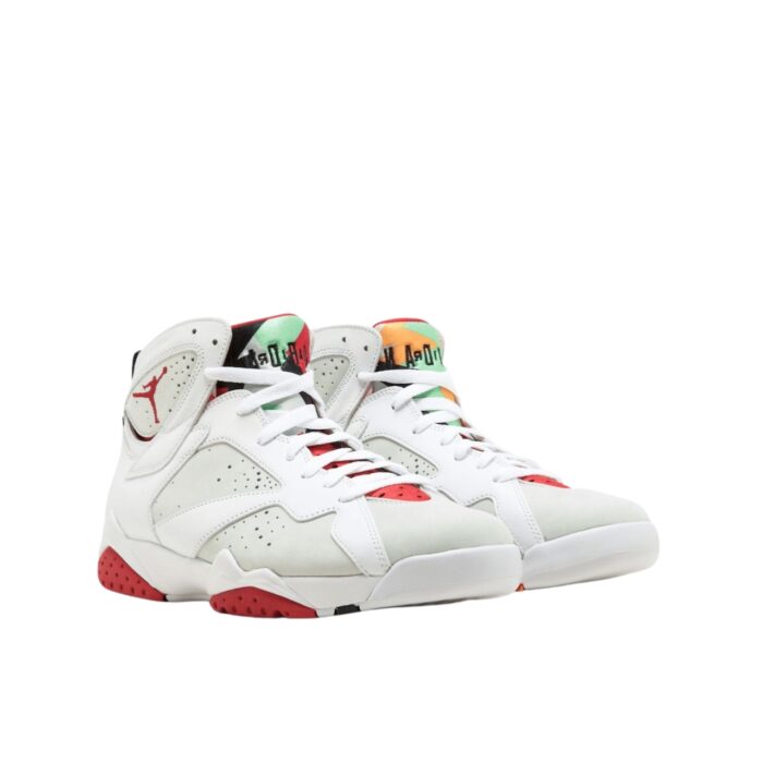 NIKE AIR JORDAN 7 RETRO HARE WHITE TRUE RED LIGHT SILVER TOURMALINE 304775 125
