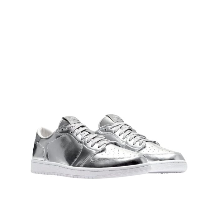 NIKE AIR JORDAN 1 LOW PINNACLE METALLIC SILVER 852549 003