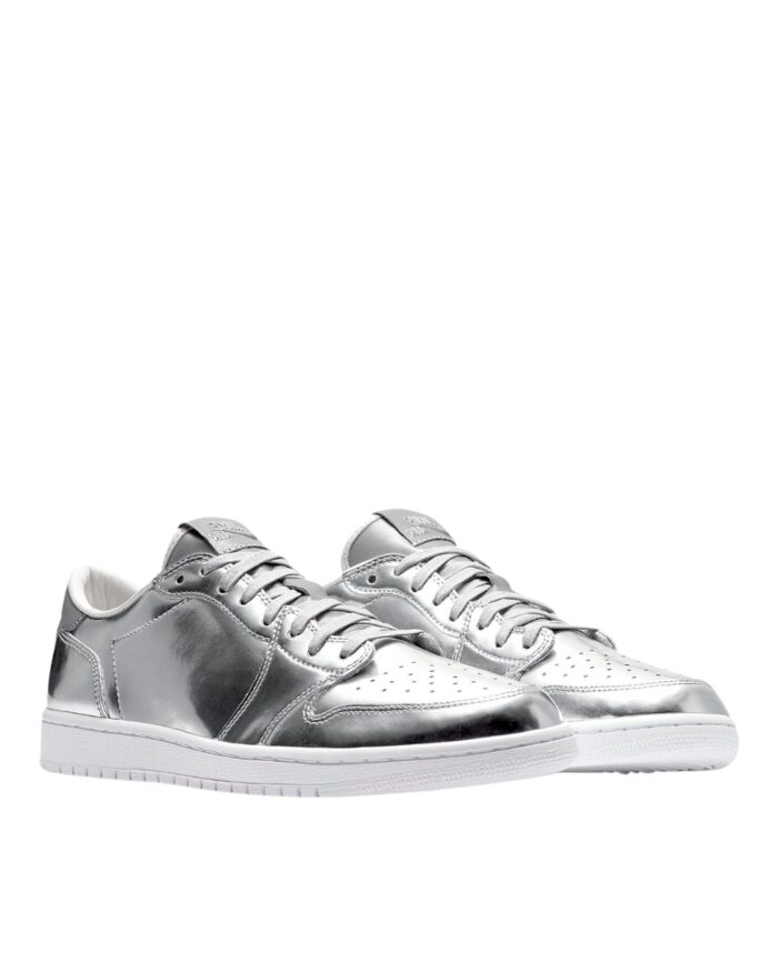NIKE AIR JORDAN 1 LOW PINNACLE METALLIC SILVER 852549 003