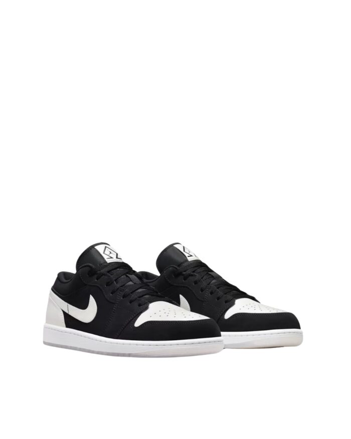 NIKE AIR JORDAN 1 LOW DIAMOND SHORTS BLACK AND WHITE DH6931 001