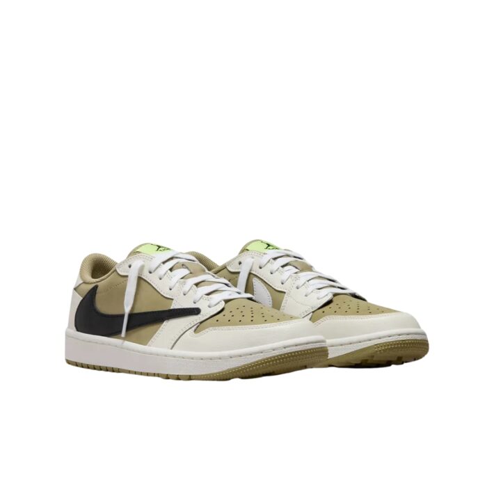 NIKE AIR JORDAN 1 LOW GOLF X TRAVIS SCOTT NEUTRAL OLIVE FZ3124 200