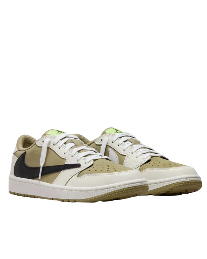 NIKE AIR JORDAN 1 LOW GOLF X TRAVIS SCOTT NEUTRAL OLIVE FZ3124 200