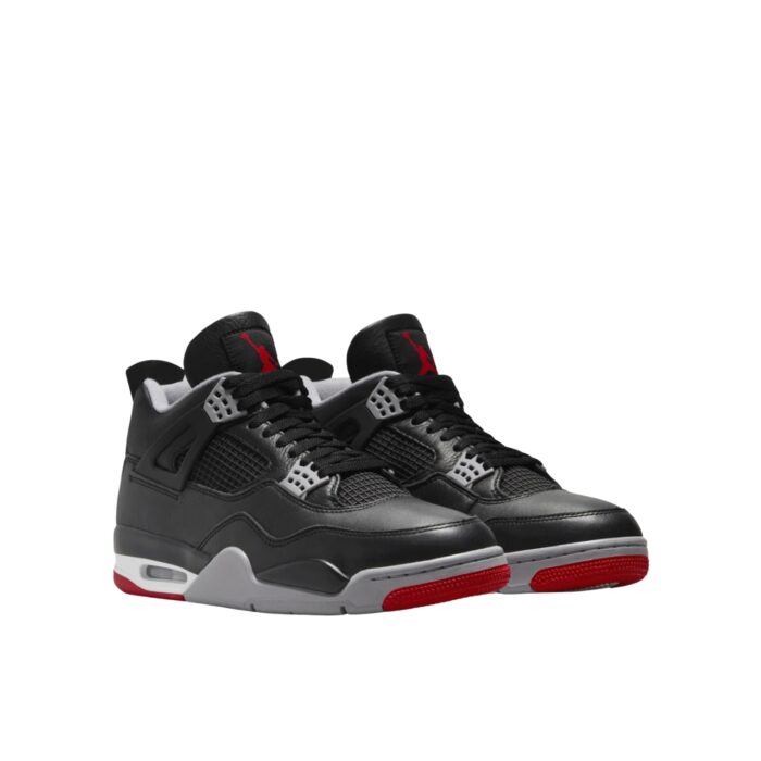 NIKE AIR JORDAN 4 BRED REIMAGINED BLACK CEMENT GREY VARSITY RED SUMMIT WHITE FV5029 006