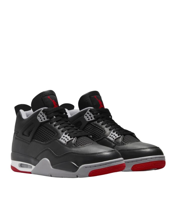 NIKE AIR JORDAN 4 BRED REIMAGINED BLACK CEMENT GREY VARSITY RED SUMMIT WHITE FV5029 006
