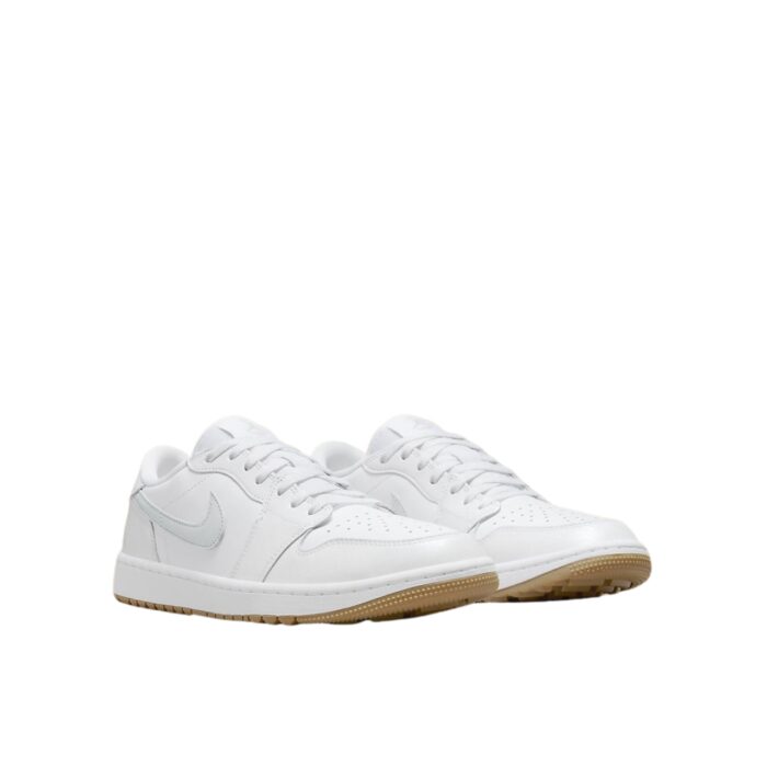 NIKE AIR JORDAN 1 LOW GOLF PURE PLATINUM WHITE PURE PLATINUM GUM MEDIUM BROWN DD9315 111