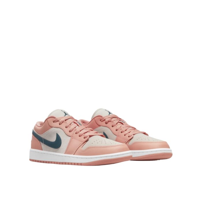 NIKE AIR JORDAN 1 LOW LIGHT MADDER ROOT PINK CREAM BLUE DC0774 800