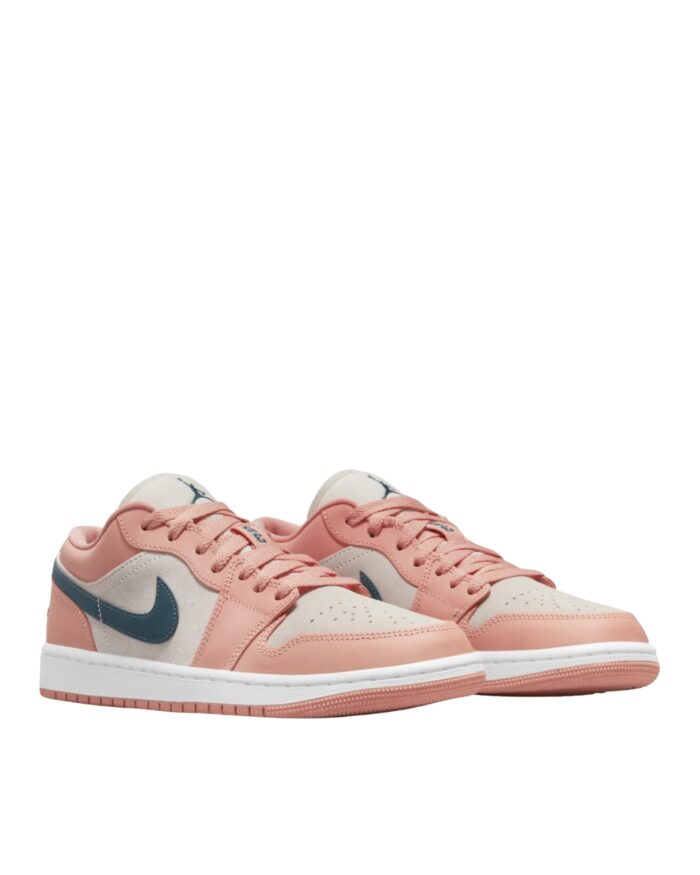 NIKE AIR JORDAN 1 LOW LIGHT MADDER ROOT PINK CREAM BLUE DC0774 800