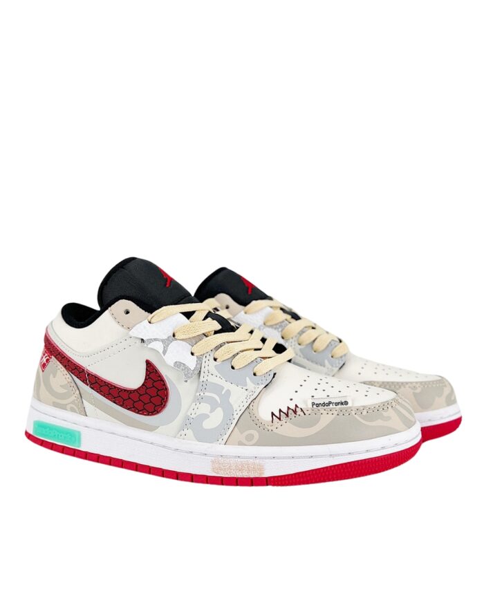 NIKE JORDAN 1 JOYFUL SPRING MEN LOW CNY CUSTOM WHITE