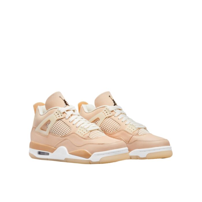 NIKE AIR JORDAN 4 RETRO SHIMMER METALLIC SILVER ORANGE QUARTZ DJ0675 200