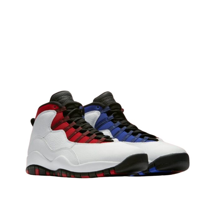 NIKE AIR JORDAN 10 RETRO RUSSEL WESTBROOK WHITE BLACK UNIVERSITY RED HYPER ROYAL 310805 160