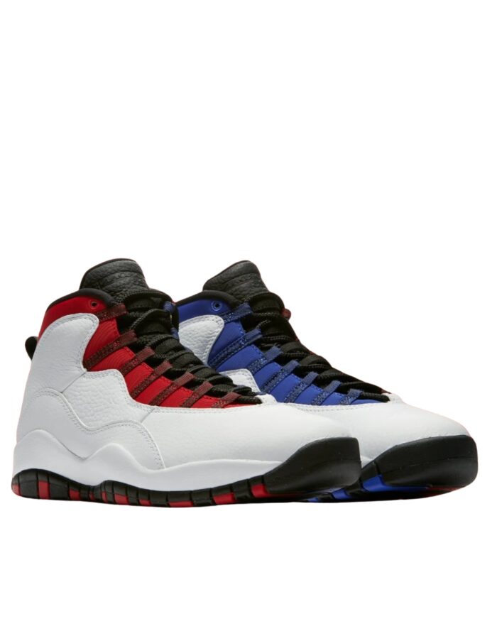 NIKE AIR JORDAN 10 RETRO RUSSEL WESTBROOK WHITE BLACK UNIVERSITY RED HYPER ROYAL 310805 160