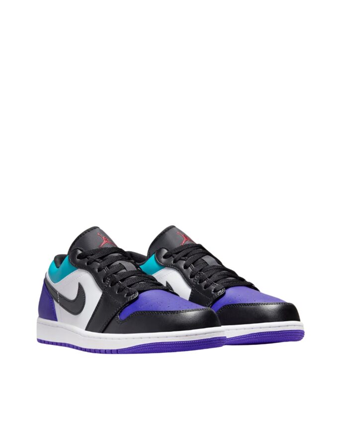 NIKE AIR JORDAN 1 LOW COURT PURPLE TROPICAL TWIST WHITE BLACK 553558 154
