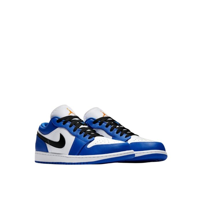 NIKE AIR JORDAN 1 RETRO LOW HYPER ROYAL ORANGE ROYAL BLUE WHITE 553558 401
