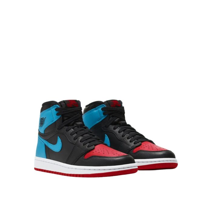 NIKE AIR JORDAN 1 RETRO HIGH NC TO CHI BLACK DARK POWDER BLUE GYM RED CD0461 046