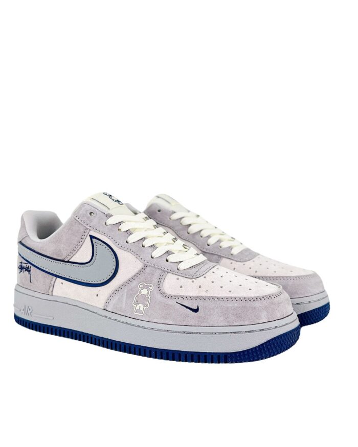 NIKE DUNK SB LOW X STUSSY X BEARBRICK GREY NAVY