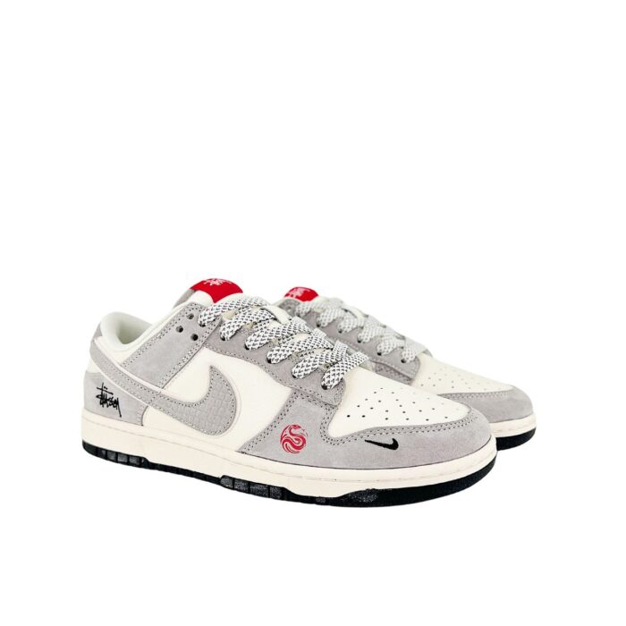 NIKE DUNK SB LOW X STUSSY GREY WHITE