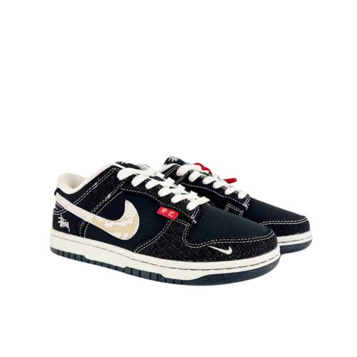 Nike SB Dunk Low X Stussy Year OF The Snake Black White
