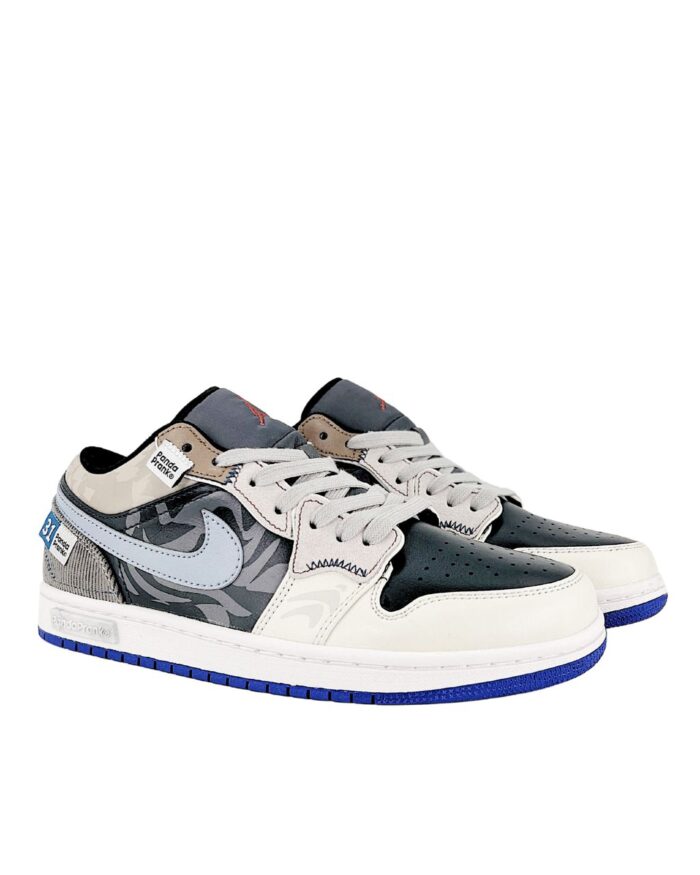 NIKE AIR JORDAN 1 LOW X PANDA PRANK FIERY PASSION BLACK