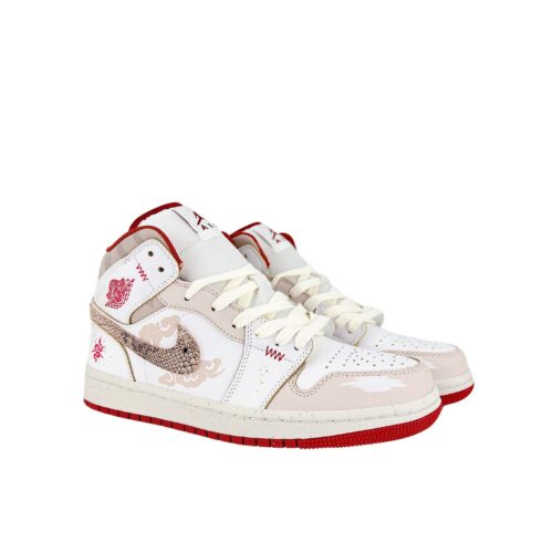 NIKE AIR JORDAN 1 MID YEAR OF THE SNAKE RED