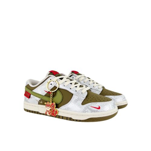 Nike SB Dunk Low Lunar Year OF The Snake Olive White