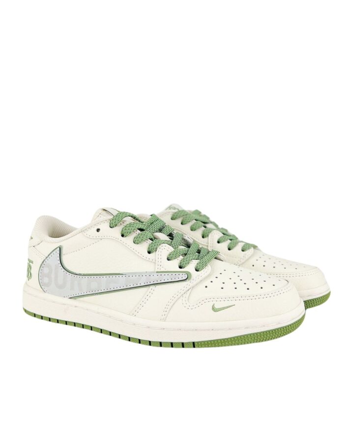 NIKE AIR JORDAN 1 LOW OG X TRAVIS SCOTT X BURBERRY GREEN WHITE
