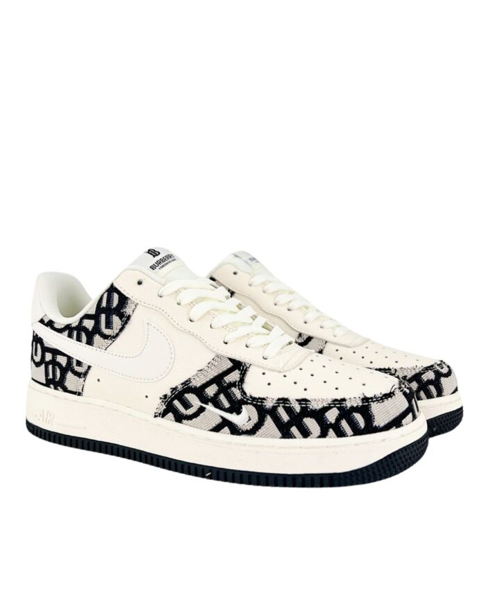NIKE AIR FORCE 1 LOW X BURBERRY BLACK WHITE