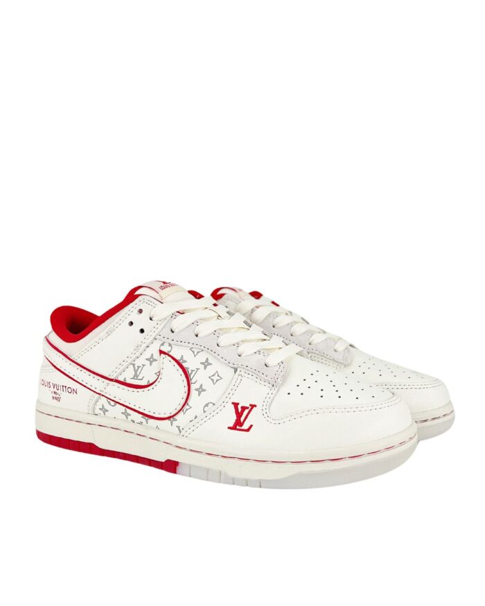 NIKE SB DUNK LOW X LOUIS VUITTON RED WHITE