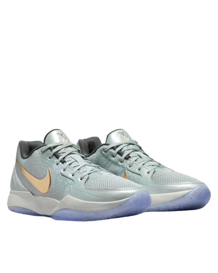 NIKE JA MORANT 2 CHRISTMAS LIGHT SILVER AND IRON GREY FV6070 002
