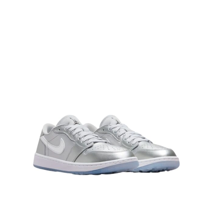 NIKE AIR JORDAN 1 LOW GOLF GIFT GIVING OG SILVER METALLIC FD6848 001