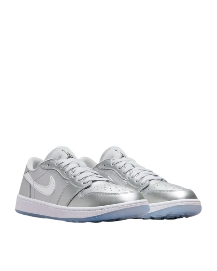 NIKE AIR JORDAN 1 LOW GOLF GIFT GIVING OG SILVER METALLIC FD6848 001