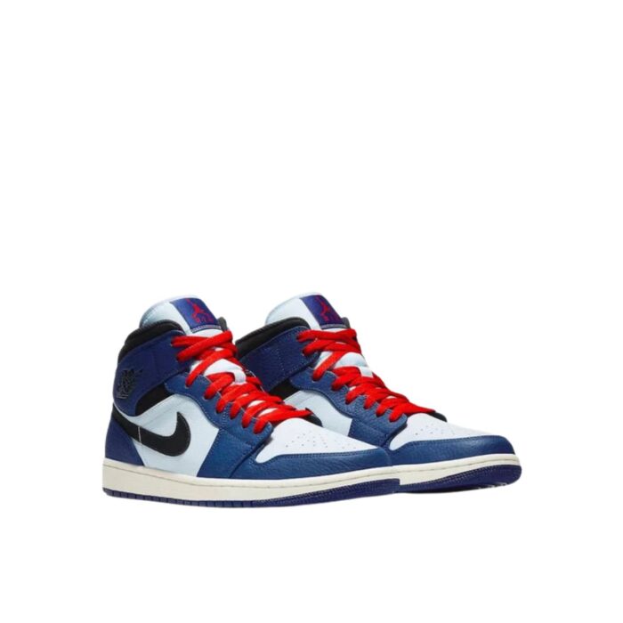 NIKE AIR JORDAN 1 MID DEEP ROYAL BLUE BLACK 852542 400