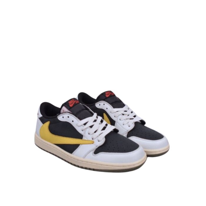 NIKE AIR JORDAN 1 LOW X TRAVIS SCOTT BLACK AND YELLOW DM7866 982