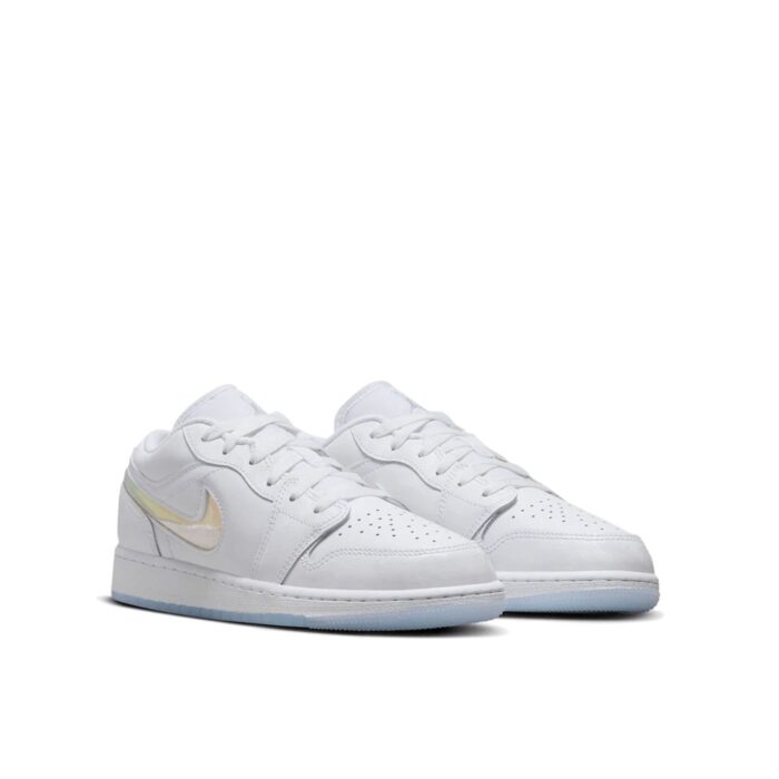NIKE AIR JORDAN 1 LOW GLITTER SWOOSH FQ9112 100