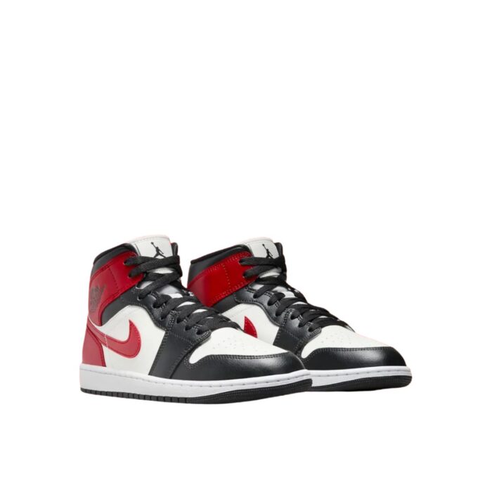 NIKE AIR JORDAN 1 MID BLACK TOE BQ6472 160