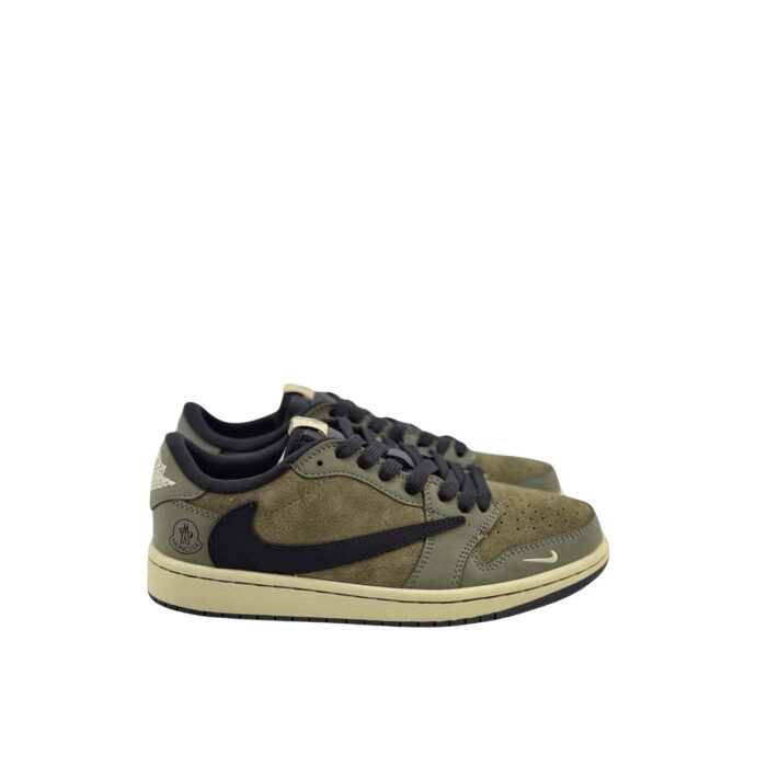 NIKE AIR JORDAN 1 LOW X TRAVIS SCOTT MONCLER OLIVE