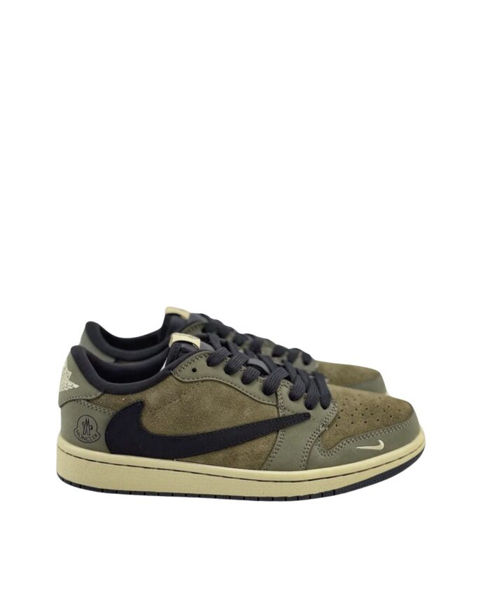 NIKE AIR JORDAN 1 LOW X TRAVIS SCOTT MONCLER OLIVE