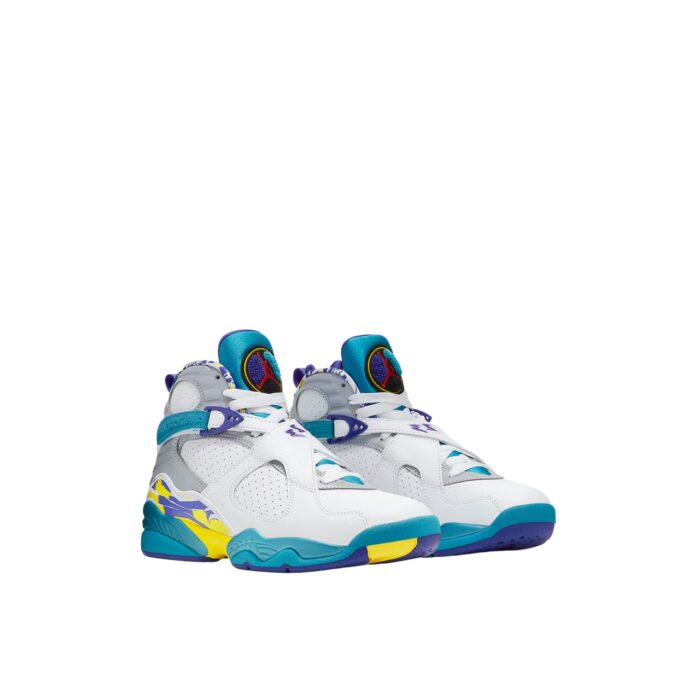 NIKE AIR JORDAN 8 WHITE AQUA VARSITY RED BRIGHT CONCORD CI1236 100
