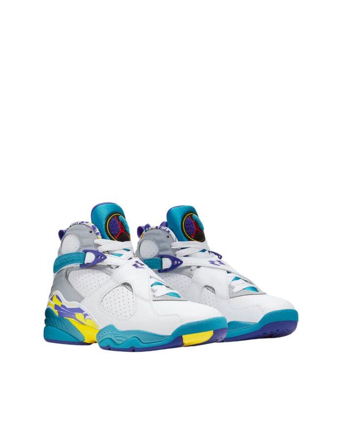 NIKE AIR JORDAN 8 WHITE AQUA VARSITY RED BRIGHT CONCORD CI1236 100