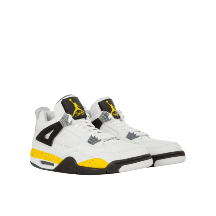 NIKE AIR JORDAN 4 LS TOUR YELLOW WHITE TOUR YELLOW DARK BLUE GREY BLACK 314254 171