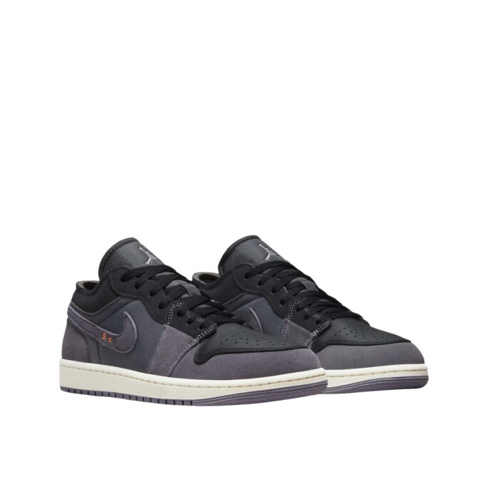 NIKE AIR JORDAN 1 LOW CRAFT INSIDE OUT BLACK GREY ORANGE DN1635 001