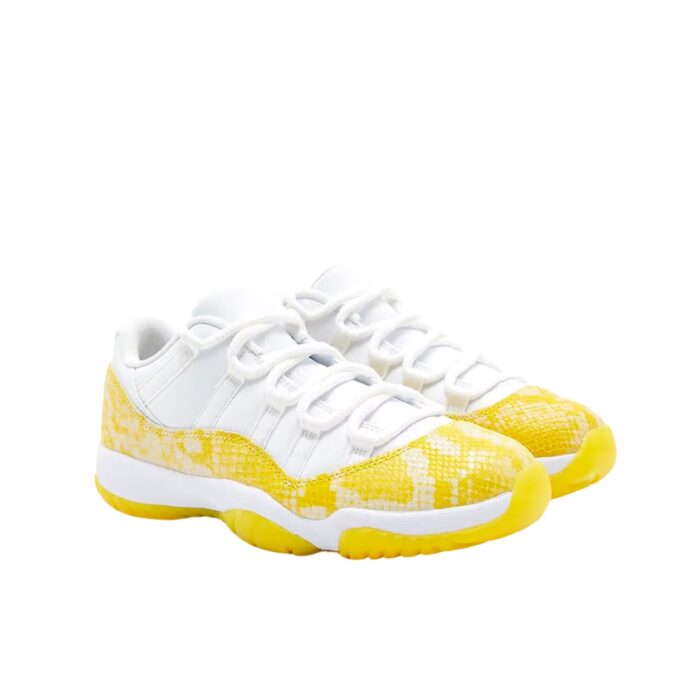NIKE AIR JORDAN 11 RETRO LOW YELLOW SNAKESKIN AH7860 107