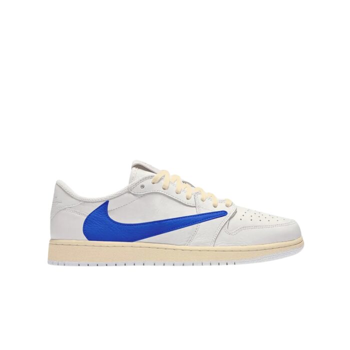 NIKE AIR JORDAN 1 LOW X TRAVIS SCOTT X FRAGMENT WHITE BLUE SAIL