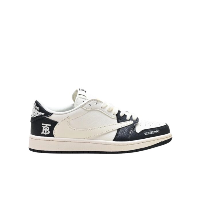 NIKE AIR JORDAN 1 LOW X TRAVIS SCOTT X BURBERRY BLACK WHITE
