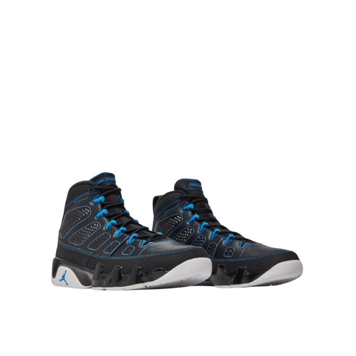 NIKE AIR JORDAN 9 RETRO BLACK WHITE PHOTO BLUE 302370 007